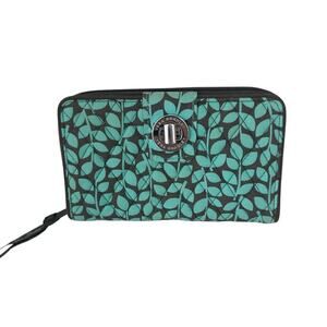 Vera Bradley Shower Vines Turnlock Wallet Large Cotton Organizational Wallet
